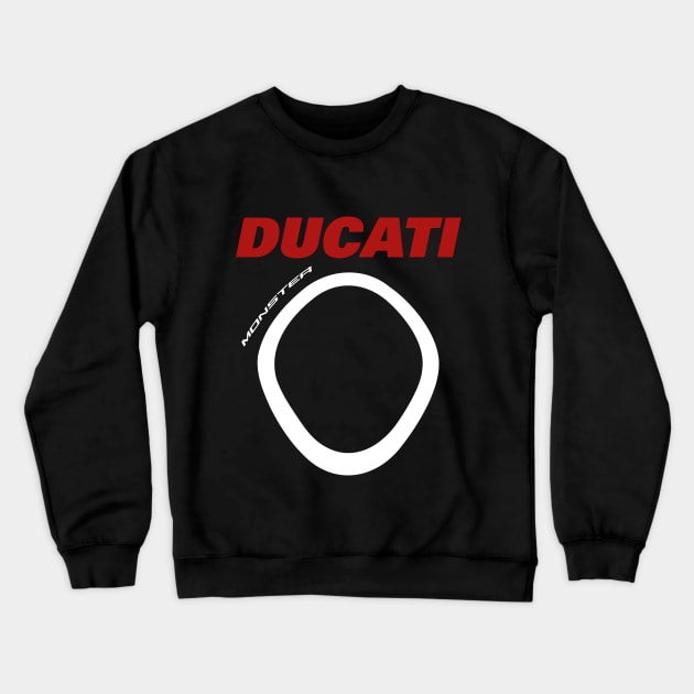 Ducati Monster Signature DRL Crewneck Sweatshirt by tushalb